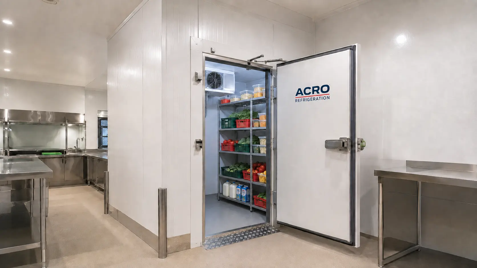 Australian commercial cold room built for a Brisbane food-service facility