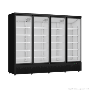 Thermaster Four Door Supermarket Fridge Black LG-2200BGBM