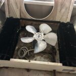 Worn out cake display evaporator fan
