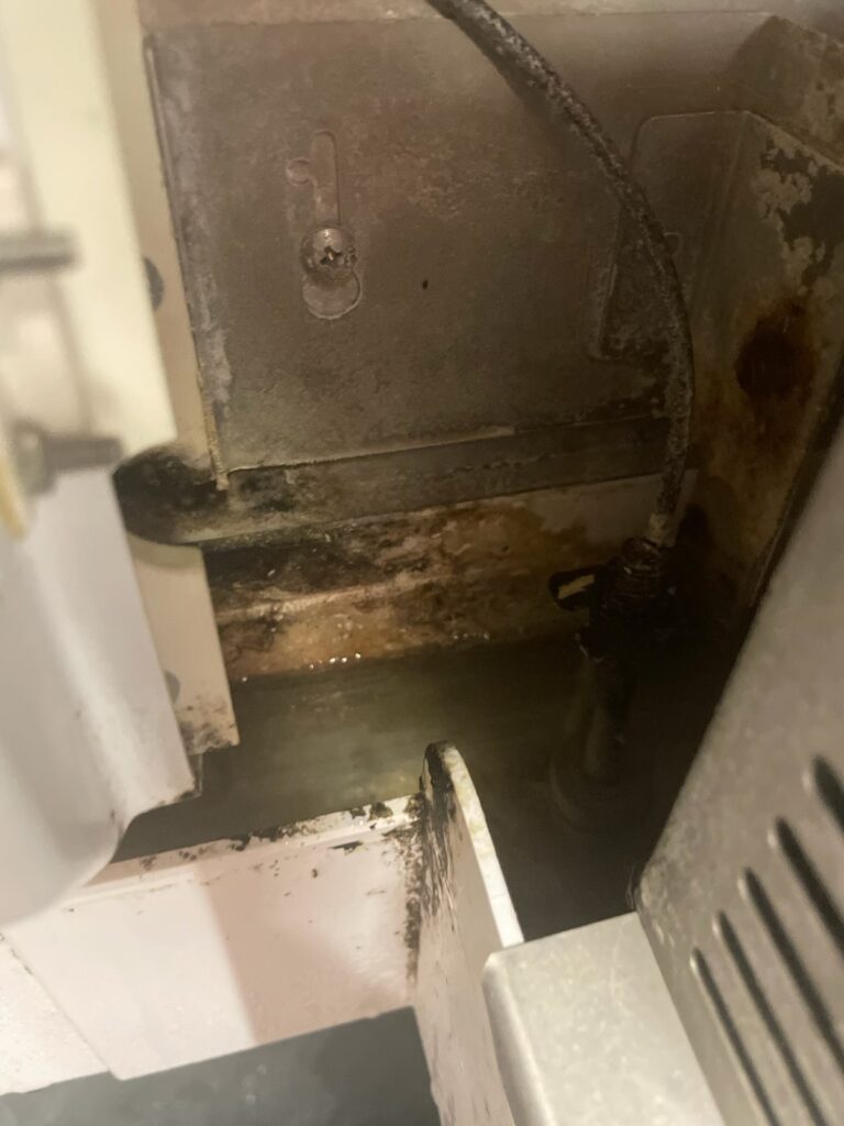Slime found in a restaurant ice machine