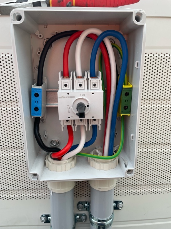 Neat and tidy electrical wiring