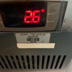 Asset tag on refrigeration equipment