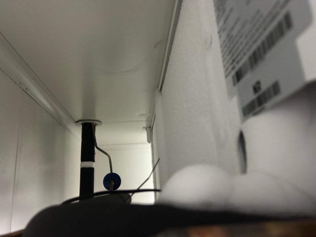 ACRO technician defrosting freezer room in Gold Coast restaurant